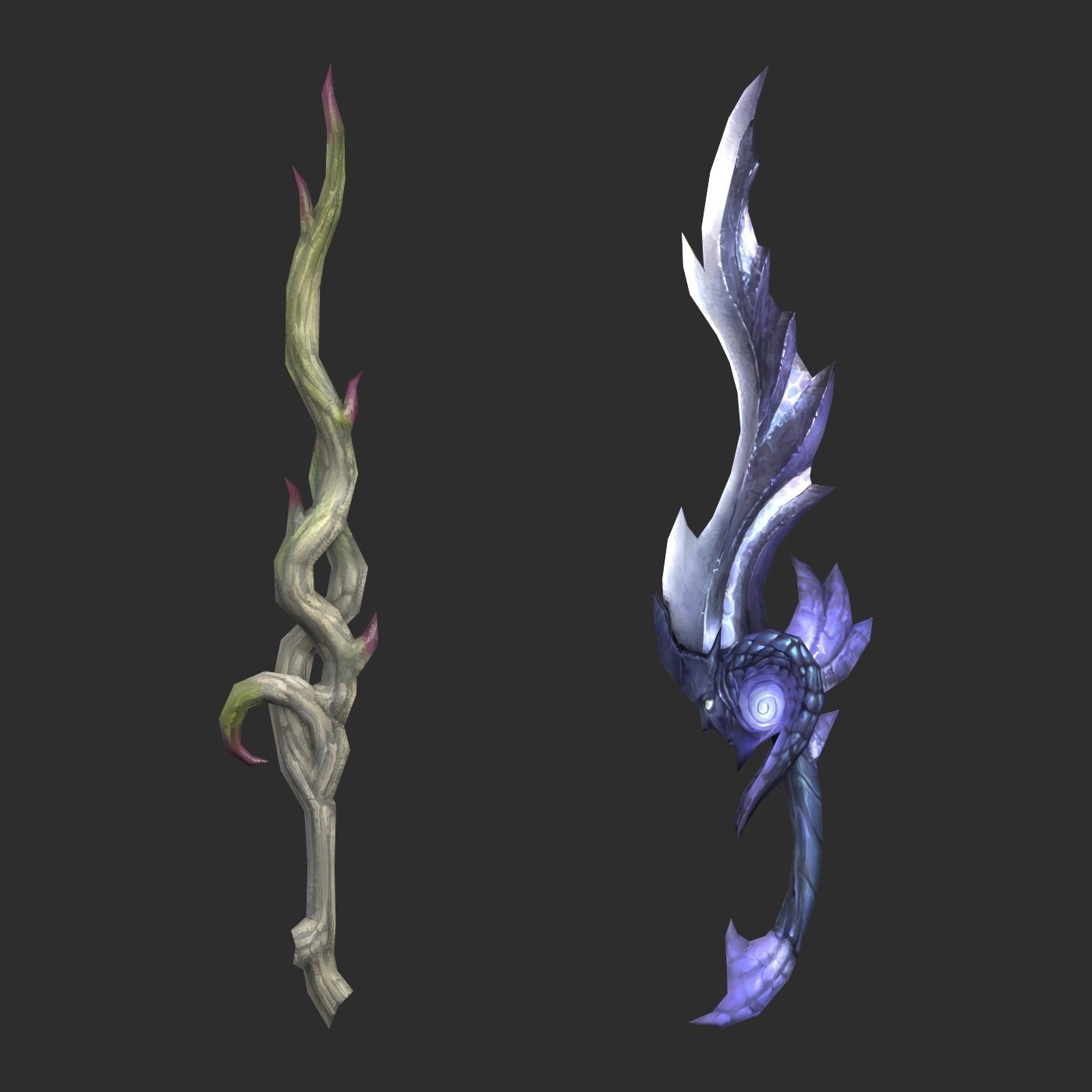 Fantasy Sword Collection Low-poly 3D model_4