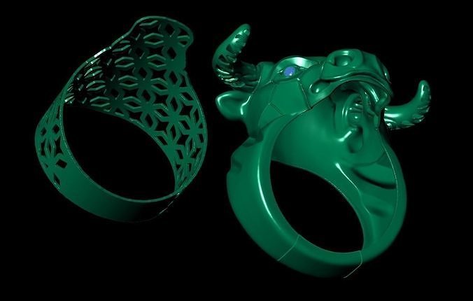 Bull Rings 3D print model