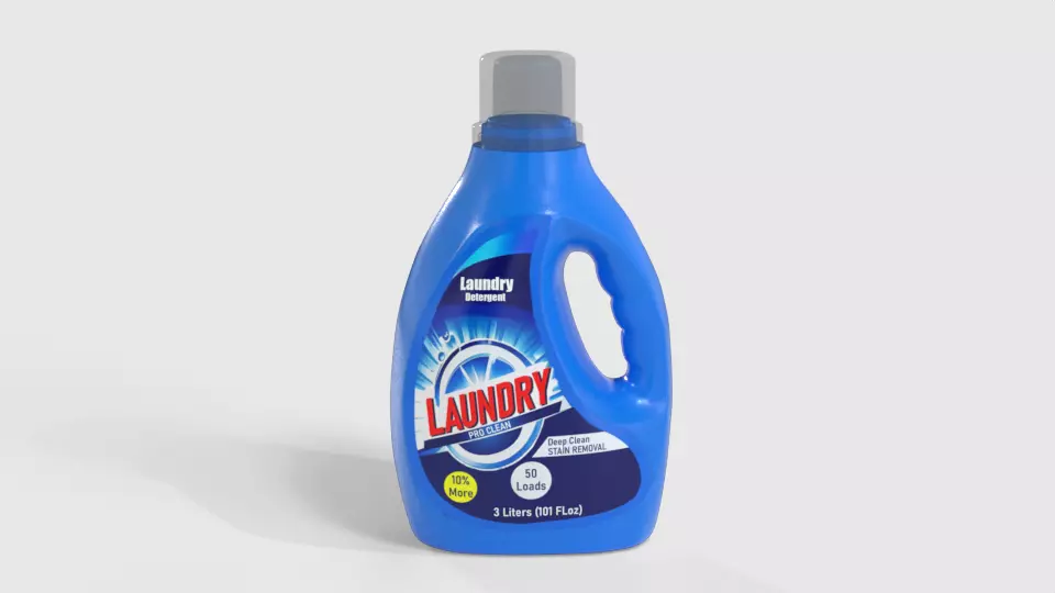 Clothing care Laundry Detergent clothing care 042 Low-poly 3D model