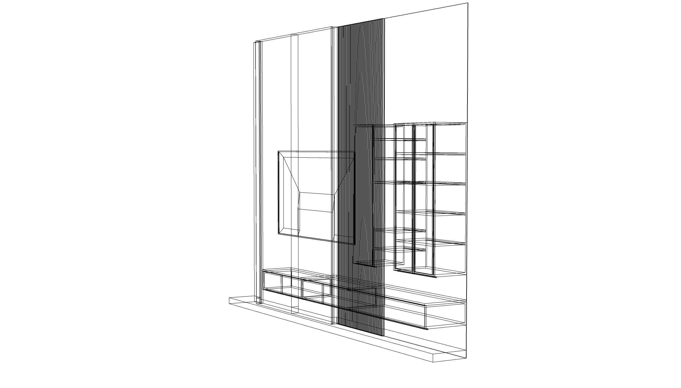 Tv Unit  3D model_11