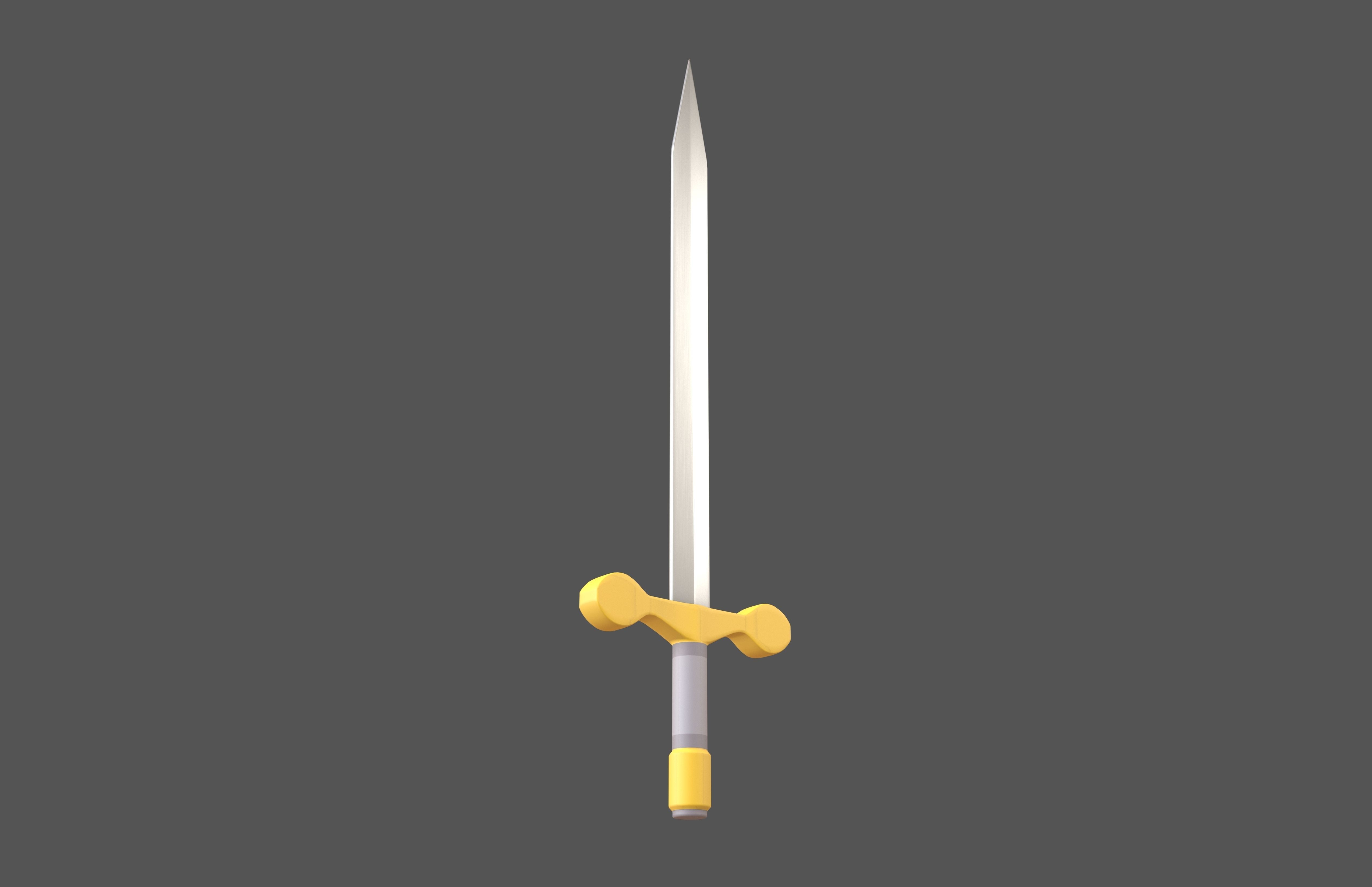 Cartoon Sword v1 001 Low-poly 3D model_3