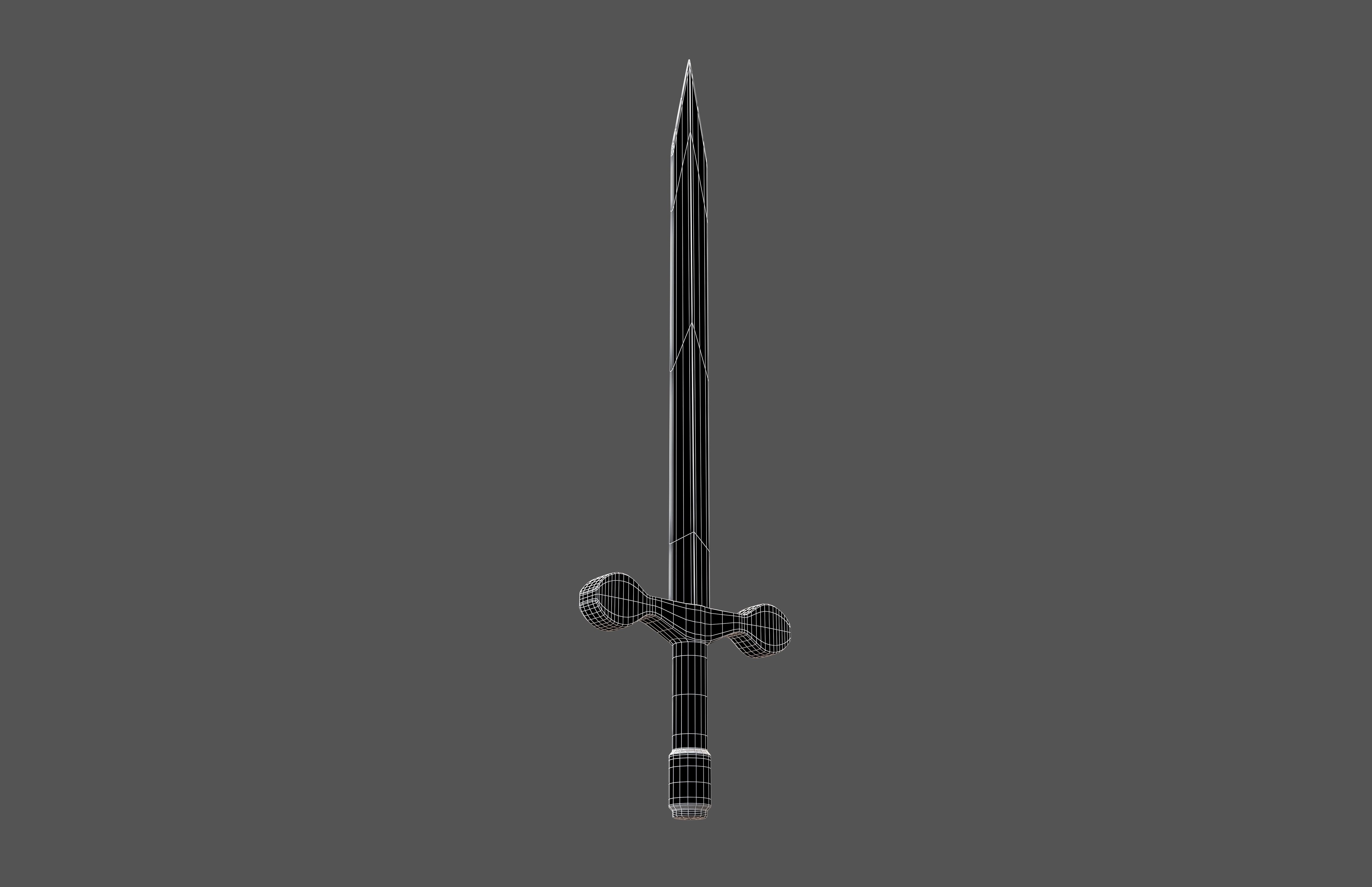 Cartoon Sword v1 001 Low-poly 3D model_5