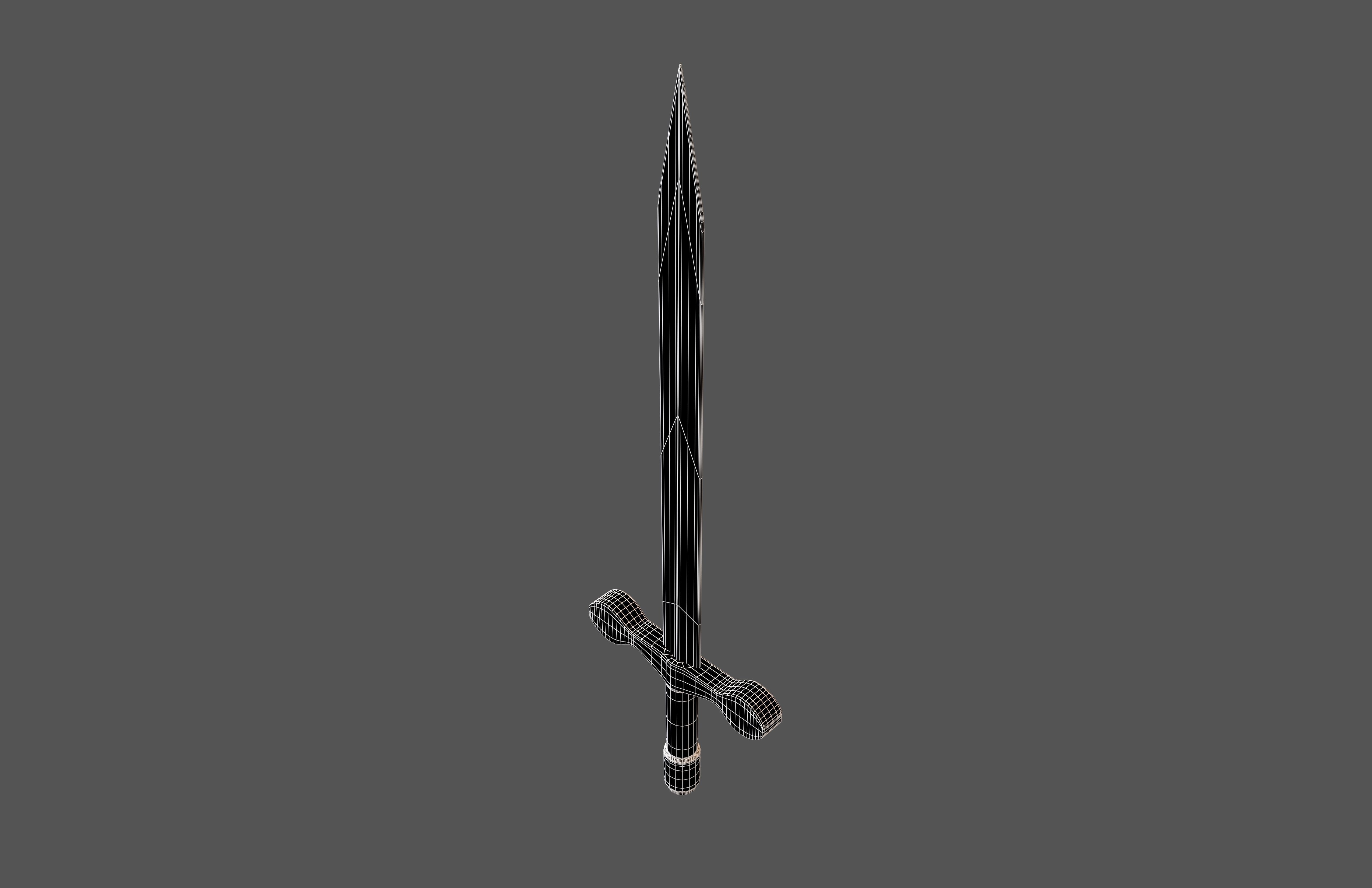 Cartoon Sword v1 001 Low-poly 3D model_7