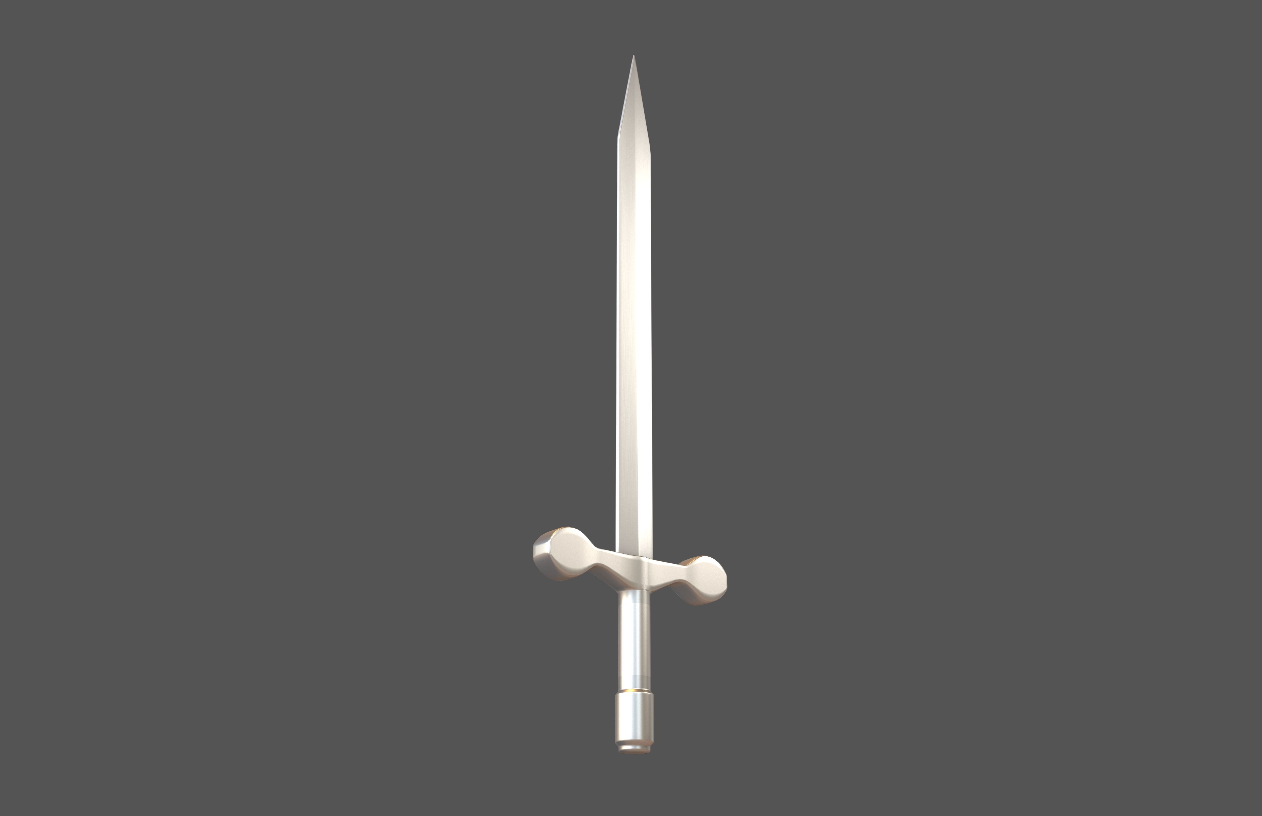 Cartoon Sword v1 007 Low-poly 3D model_2