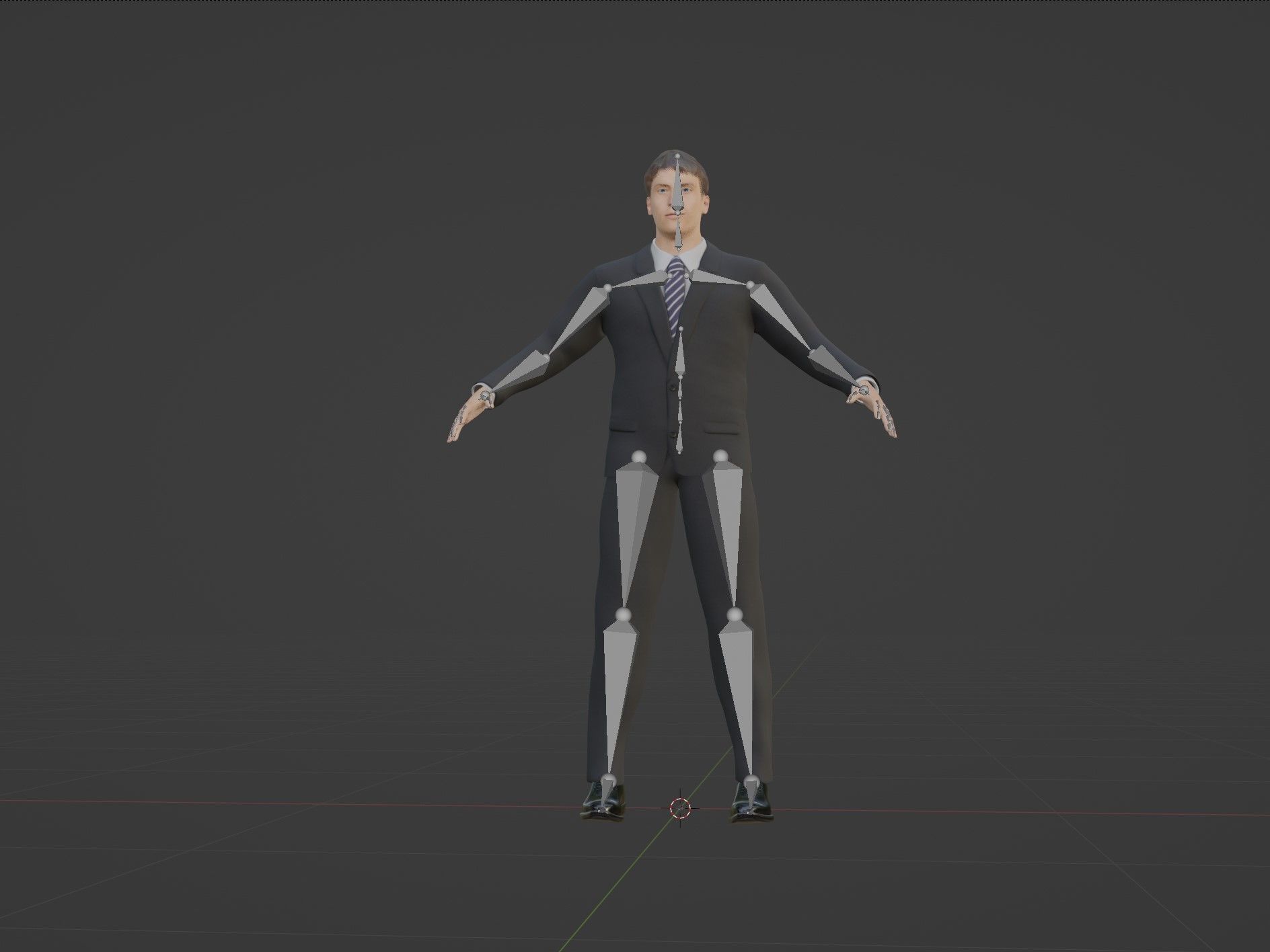 Businessman in suit 3D model_4