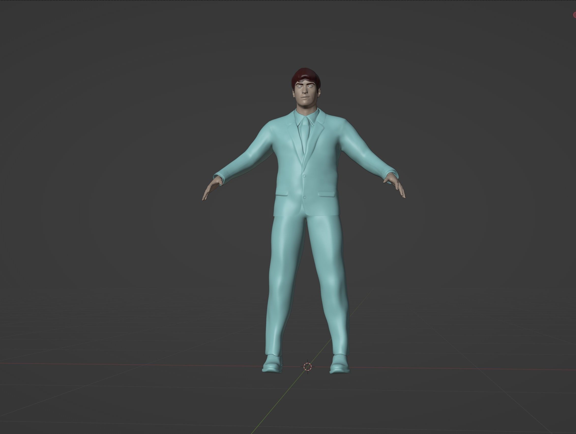 Businessman in suit 3D model_3