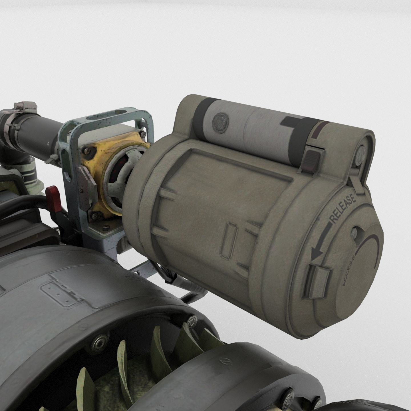Laser weapon  3D model_10