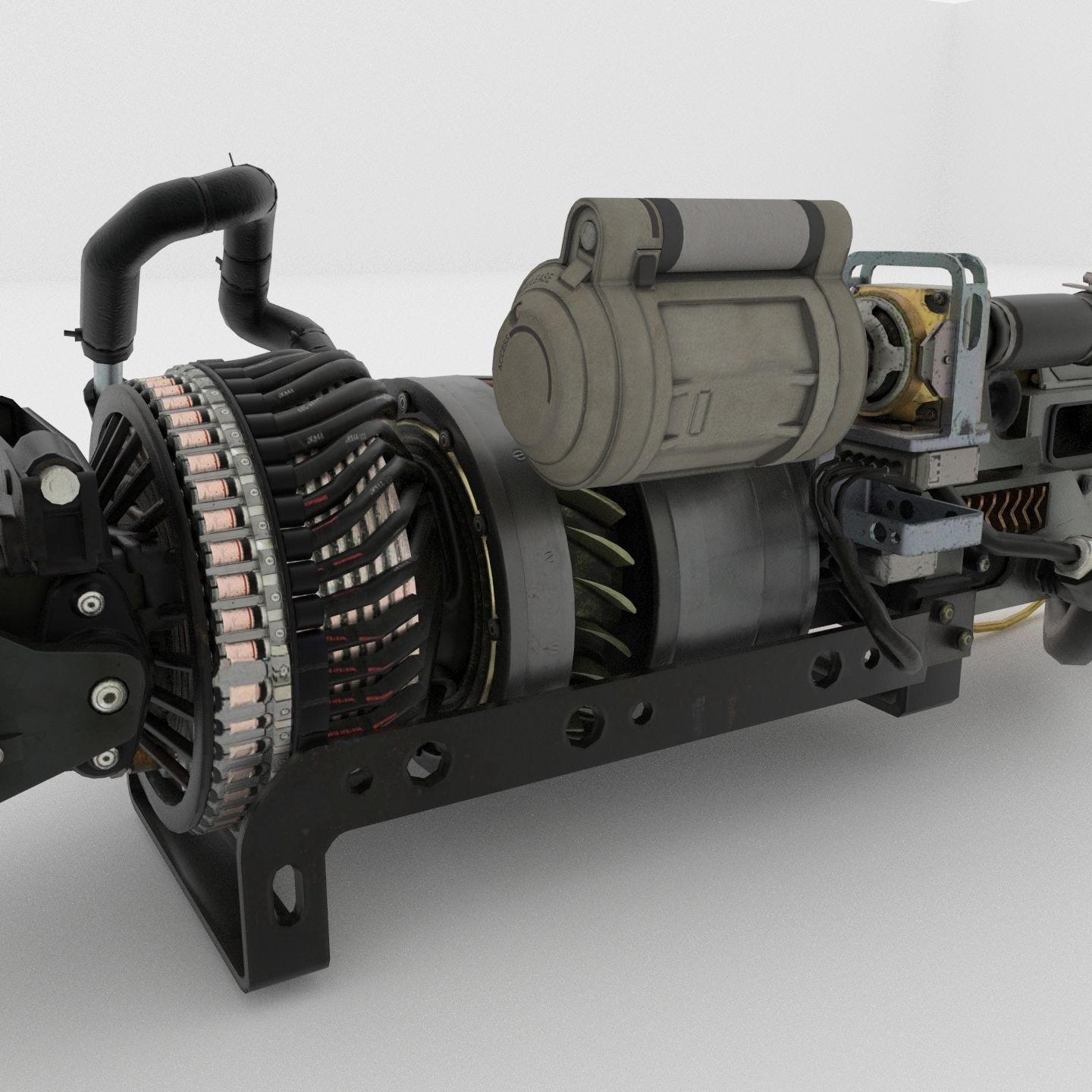 Laser weapon  3D model_6