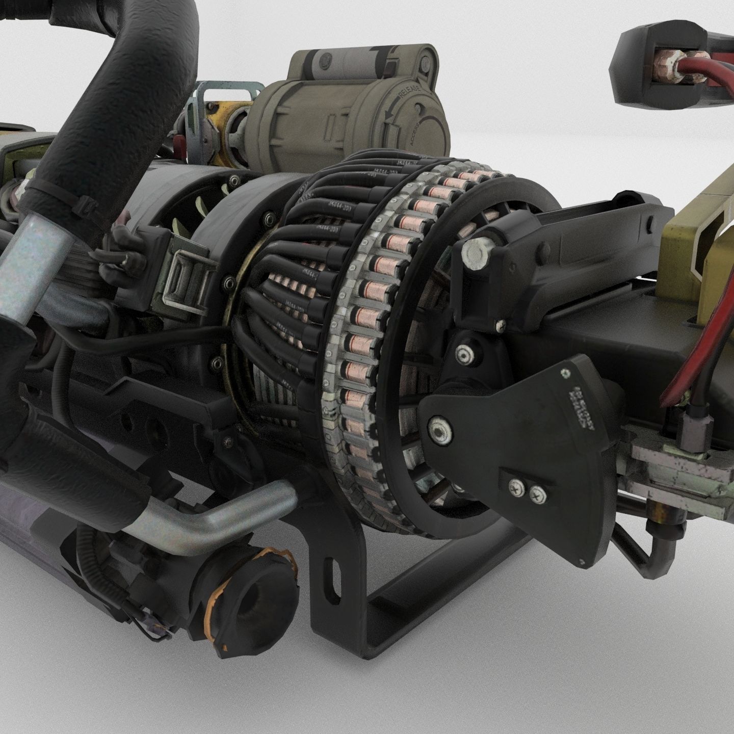 Laser weapon  3D model_4