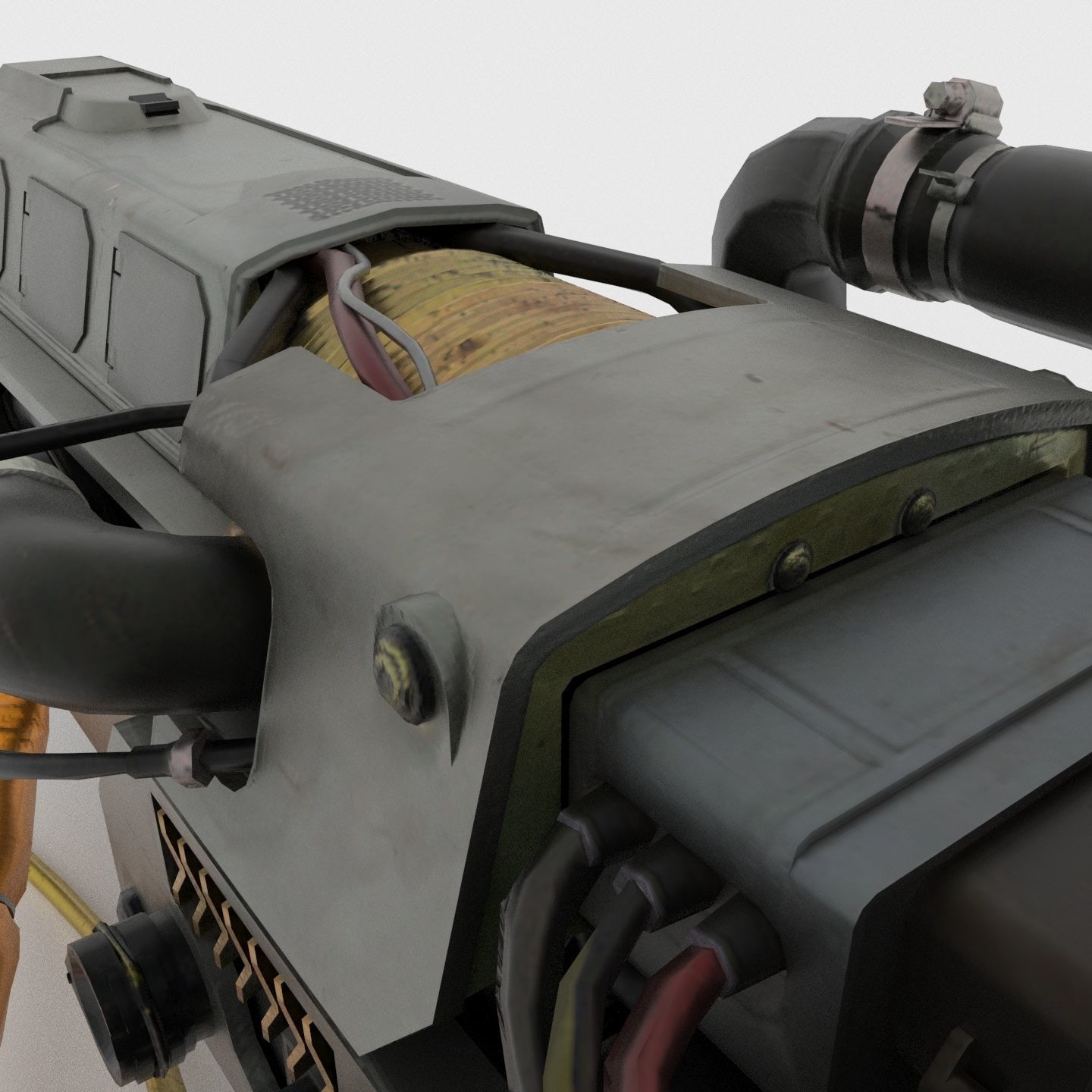 Laser weapon  3D model_9
