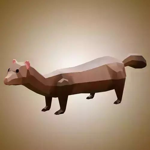 Ferret Low Poly