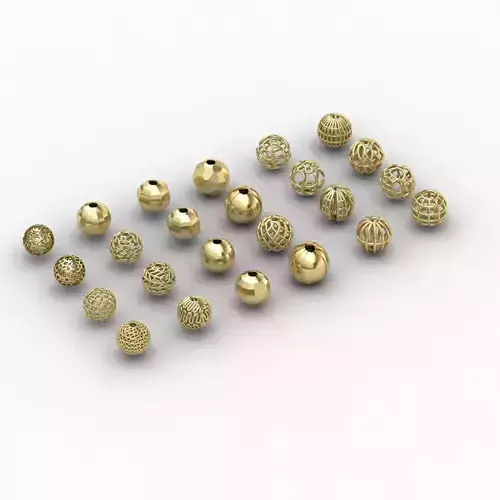 two-hole beads 3D print model