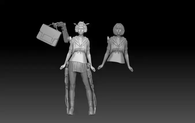 JAPAN GIRL EXOSKELETON SUIT