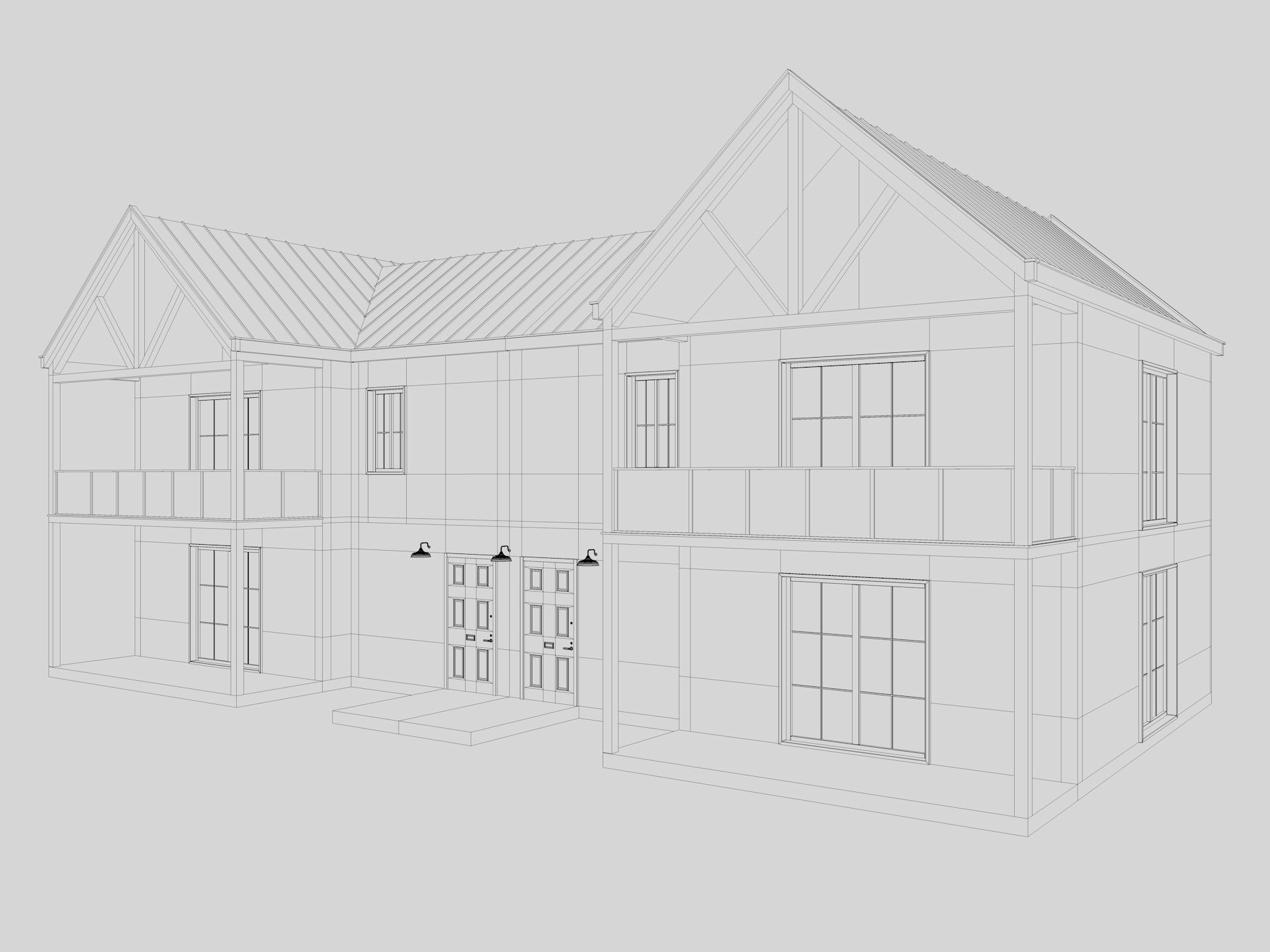 Modern Residential Houses 3D model_28