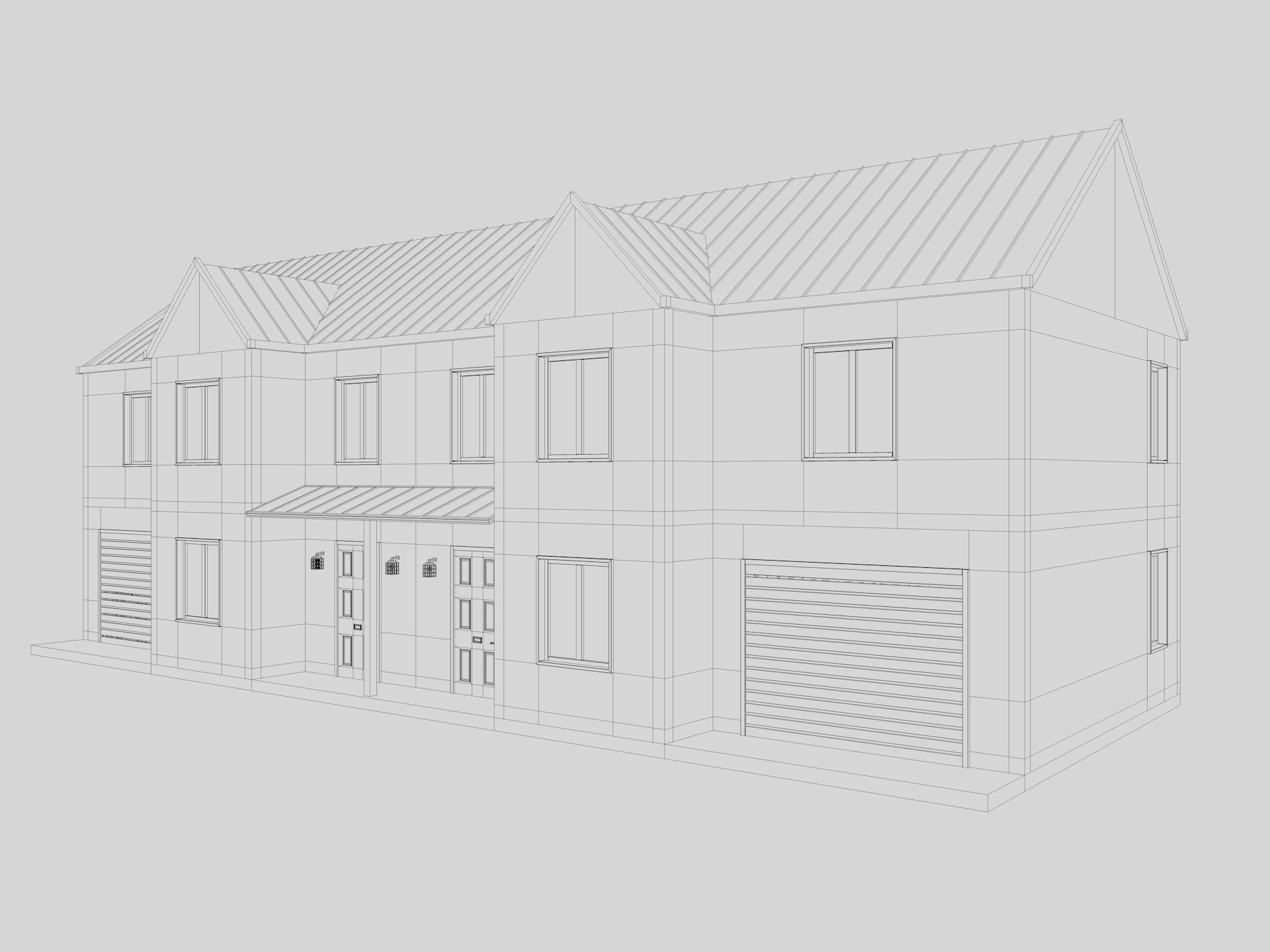 Modern Residential Houses 3D model_32