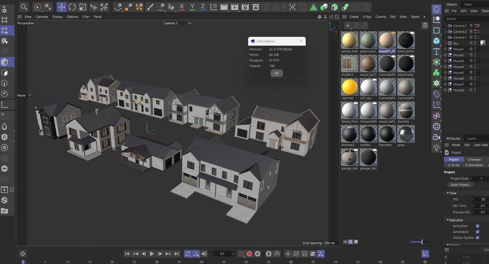 Modern Residential Houses 3D model_38