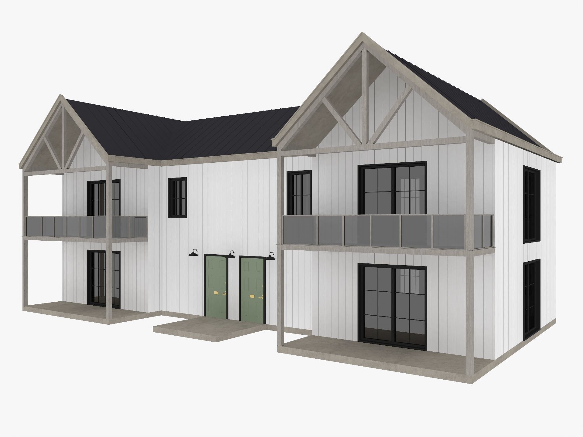 Modern Residential Houses 3D model_26