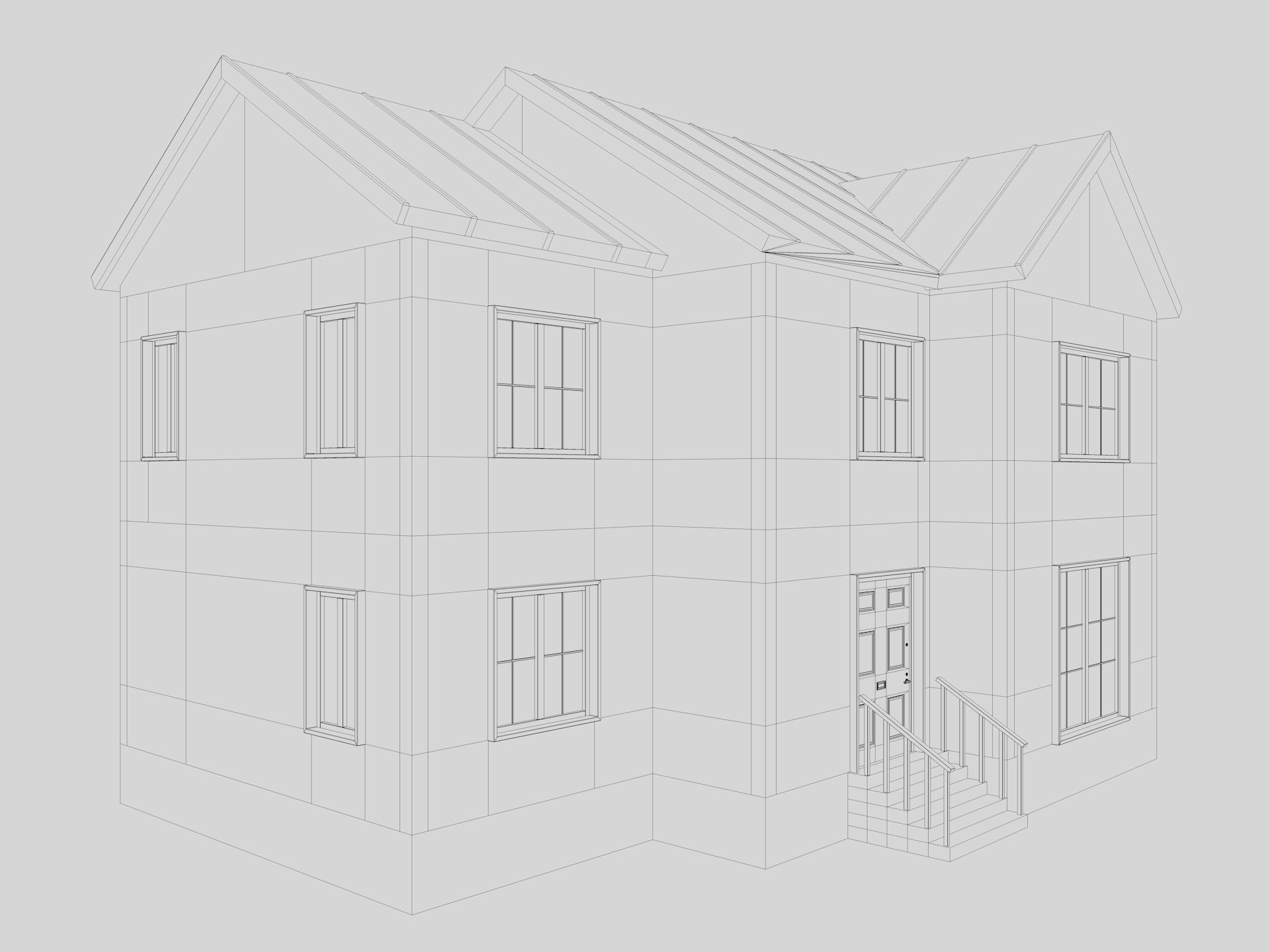 Modern Residential Houses 3D model_21