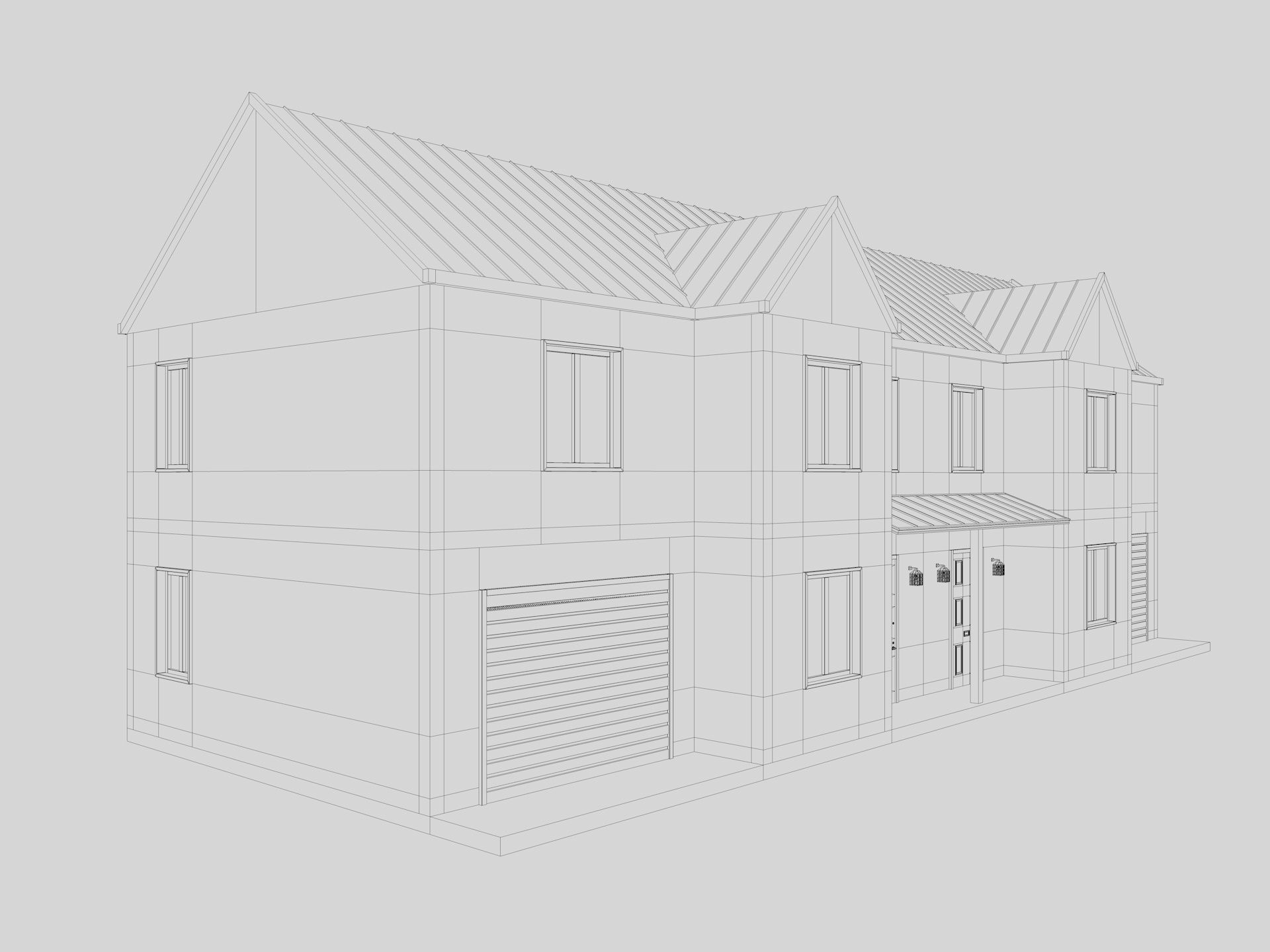 Modern Residential Houses 3D model_33