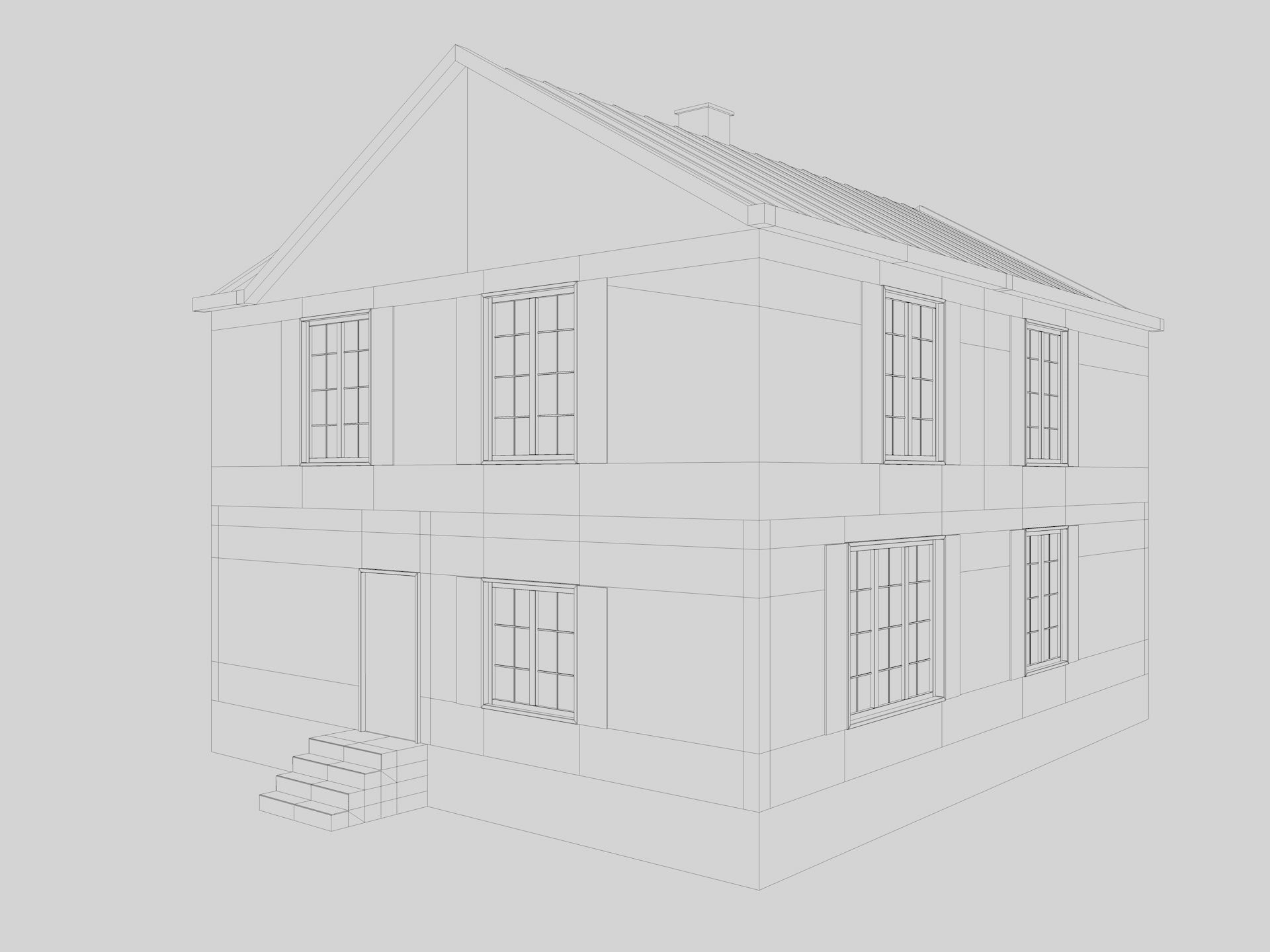 Modern Residential Houses 3D model_17