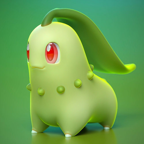 CHIKORITA POKEMON 3D model 3D printable | CGTrader CHIKORITA POKEMON 3D model 3D printable | CGTrader