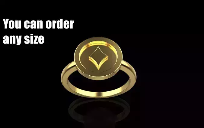 Card diamonds ring model 600