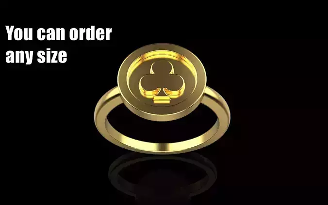 Card Clubs ring model 601 3D print model