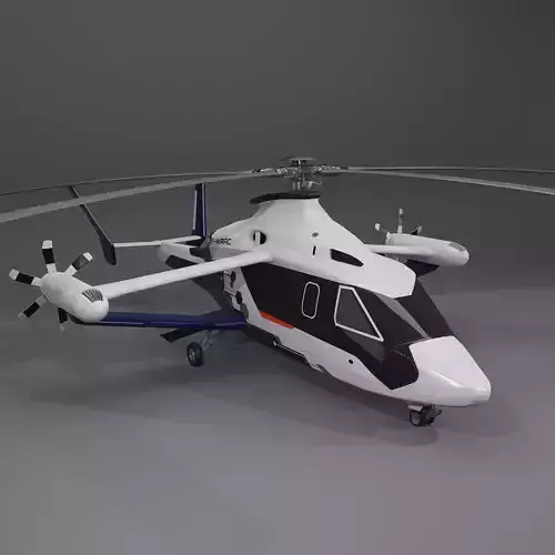 Airbus Helicopter Racer 3D Model