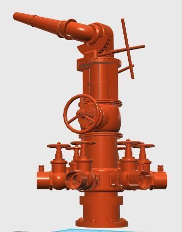 Water Cannon 3D model_1