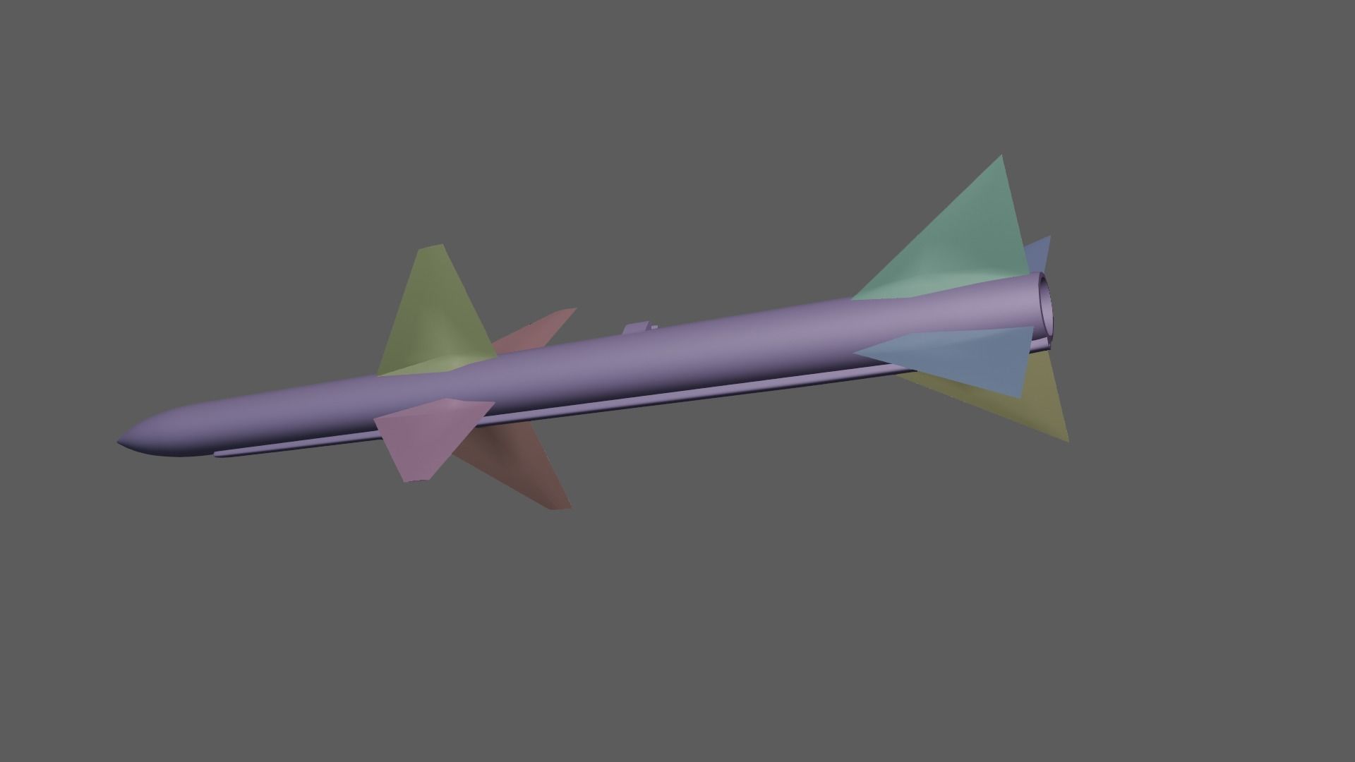 AIM-7 Sparrow missile 3D model_12