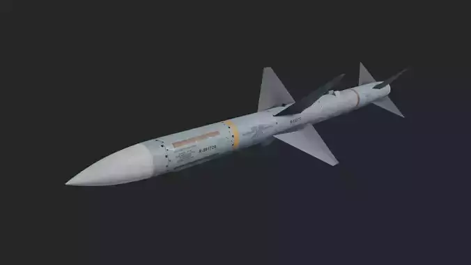 AIM-7 Sparrow missile 3D model