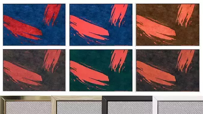 6 Abstract Frames Set12 3D model