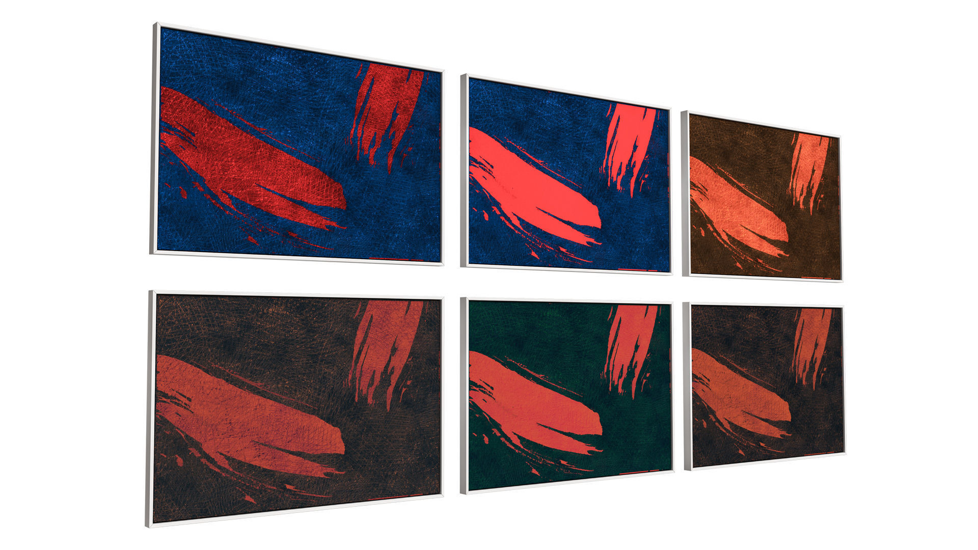 6 Abstract Frames Set12 3D model_1