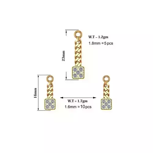 Baguette Stone Jewellery Set