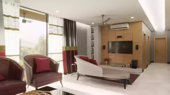 Ethereal Elegance Mystique Silver and Maroon Enclave