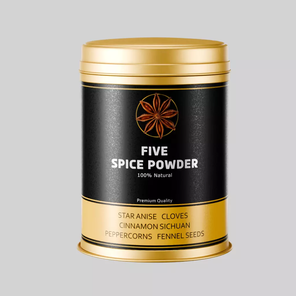 Five-Spice Powder metal tin Low-poly 3D model