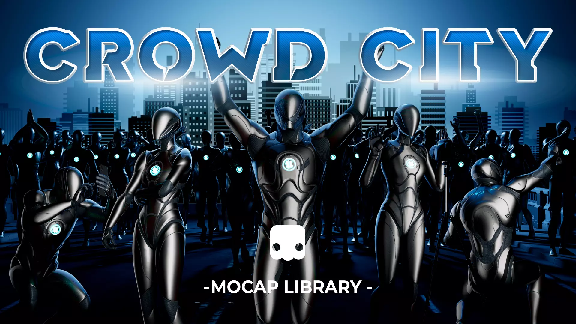 Mocap - Crowd City Animation Library 3D model_0
