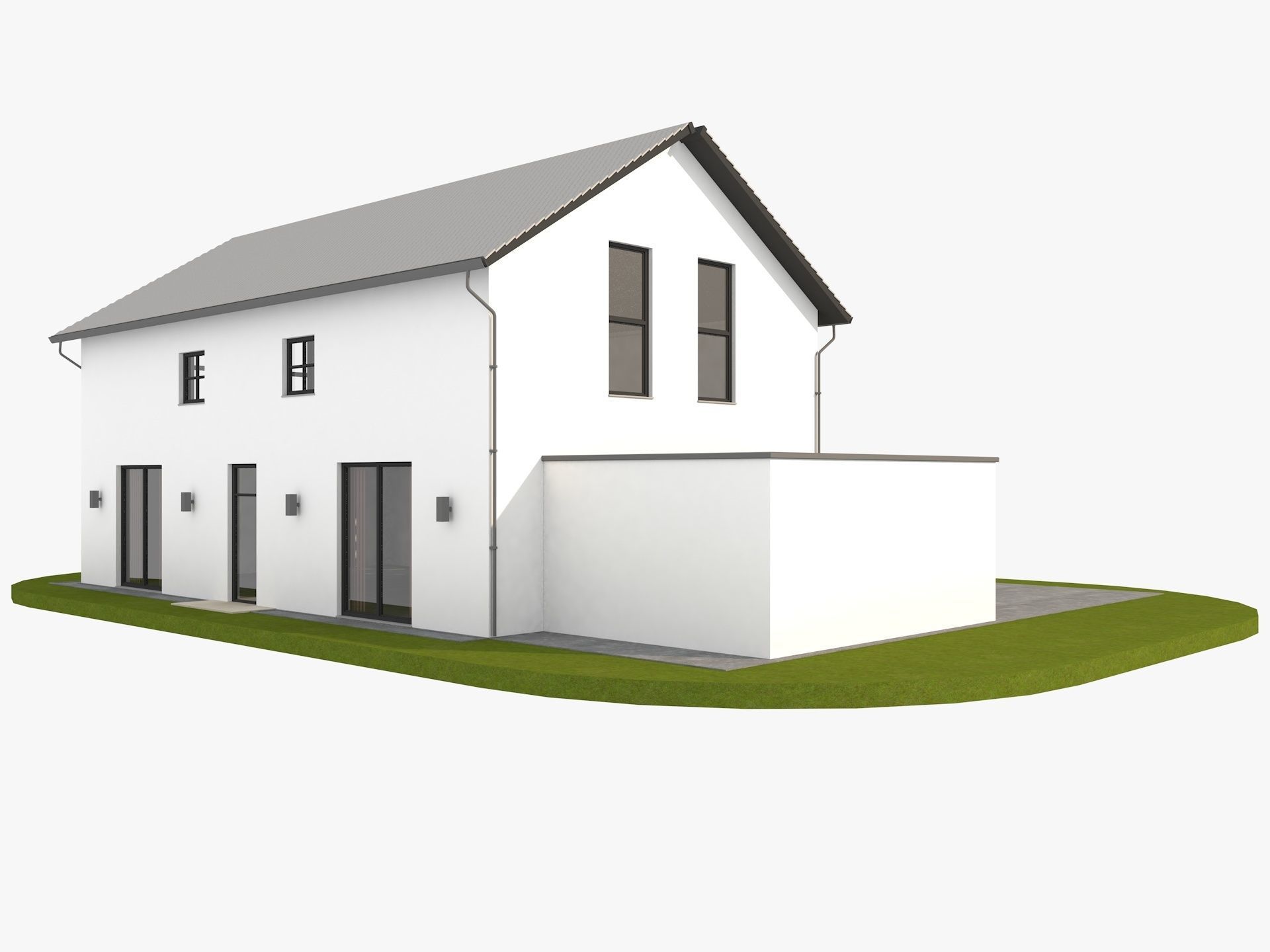 Modern Houses Collection 3D model_37