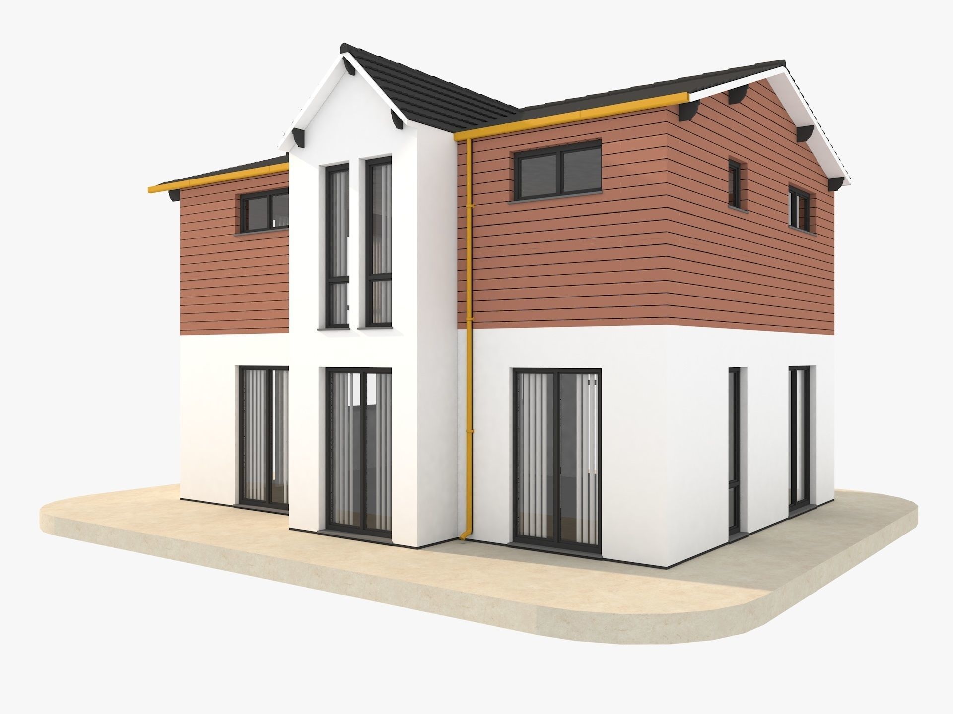 Modern Houses Collection 3D model_48