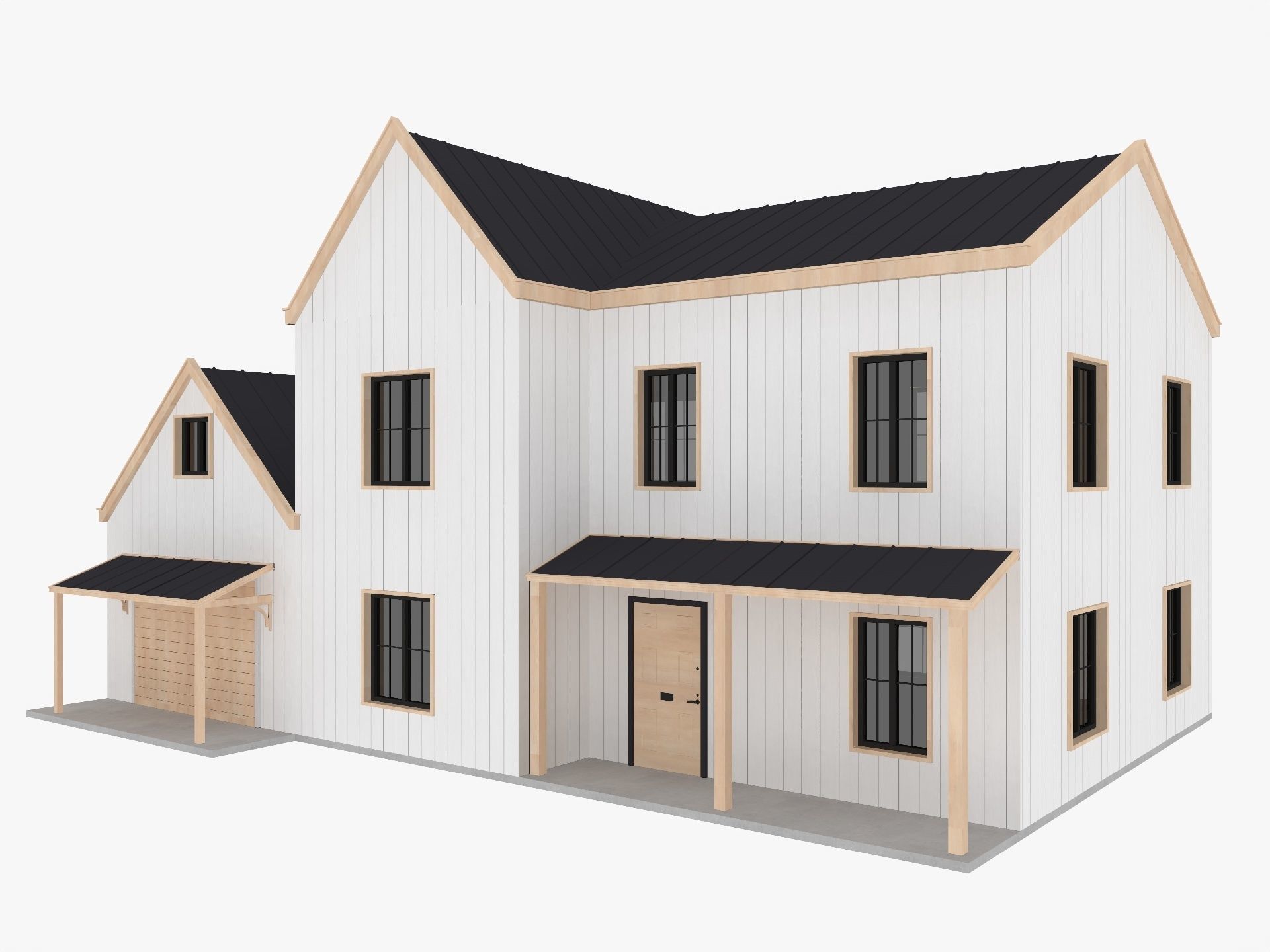 Modern Houses Collection 3D model_30