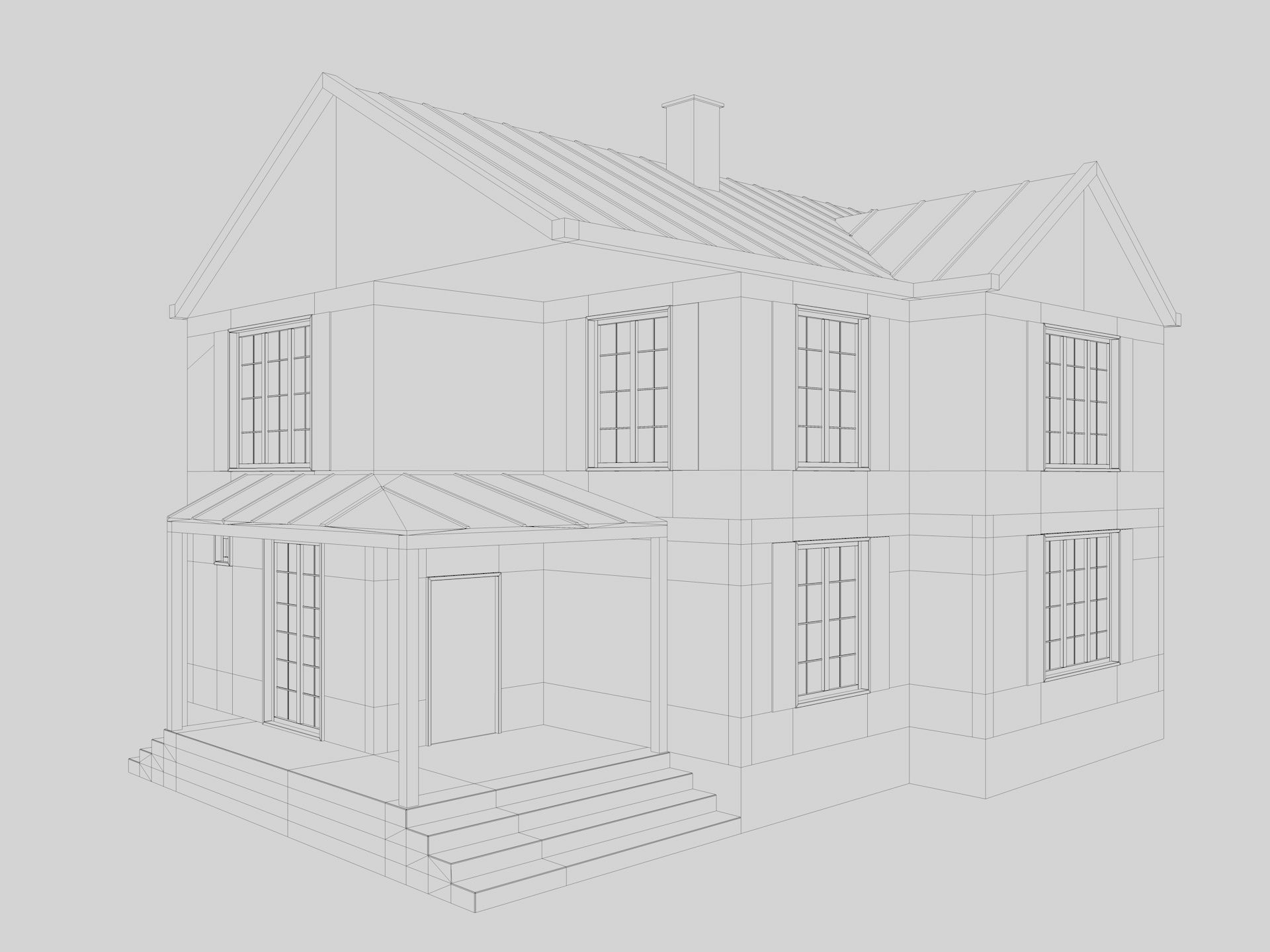 Modern Houses Collection 3D model_17