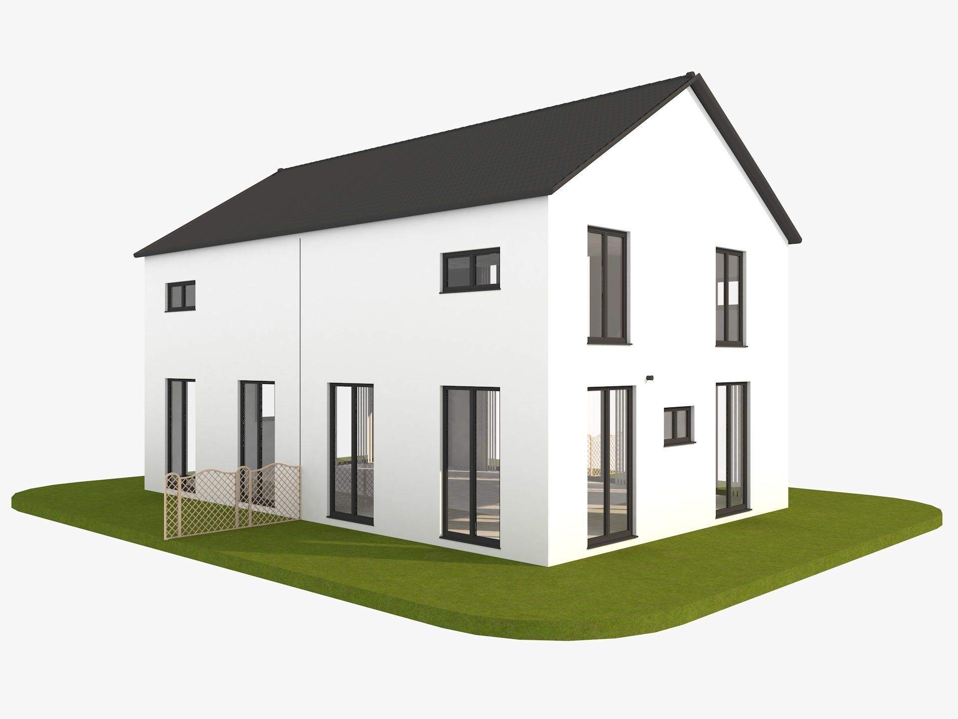 Modern Houses Collection 3D model_34