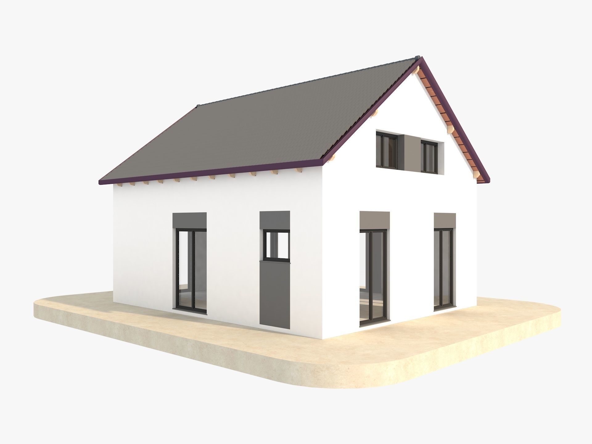 Modern Houses Collection 3D model_40
