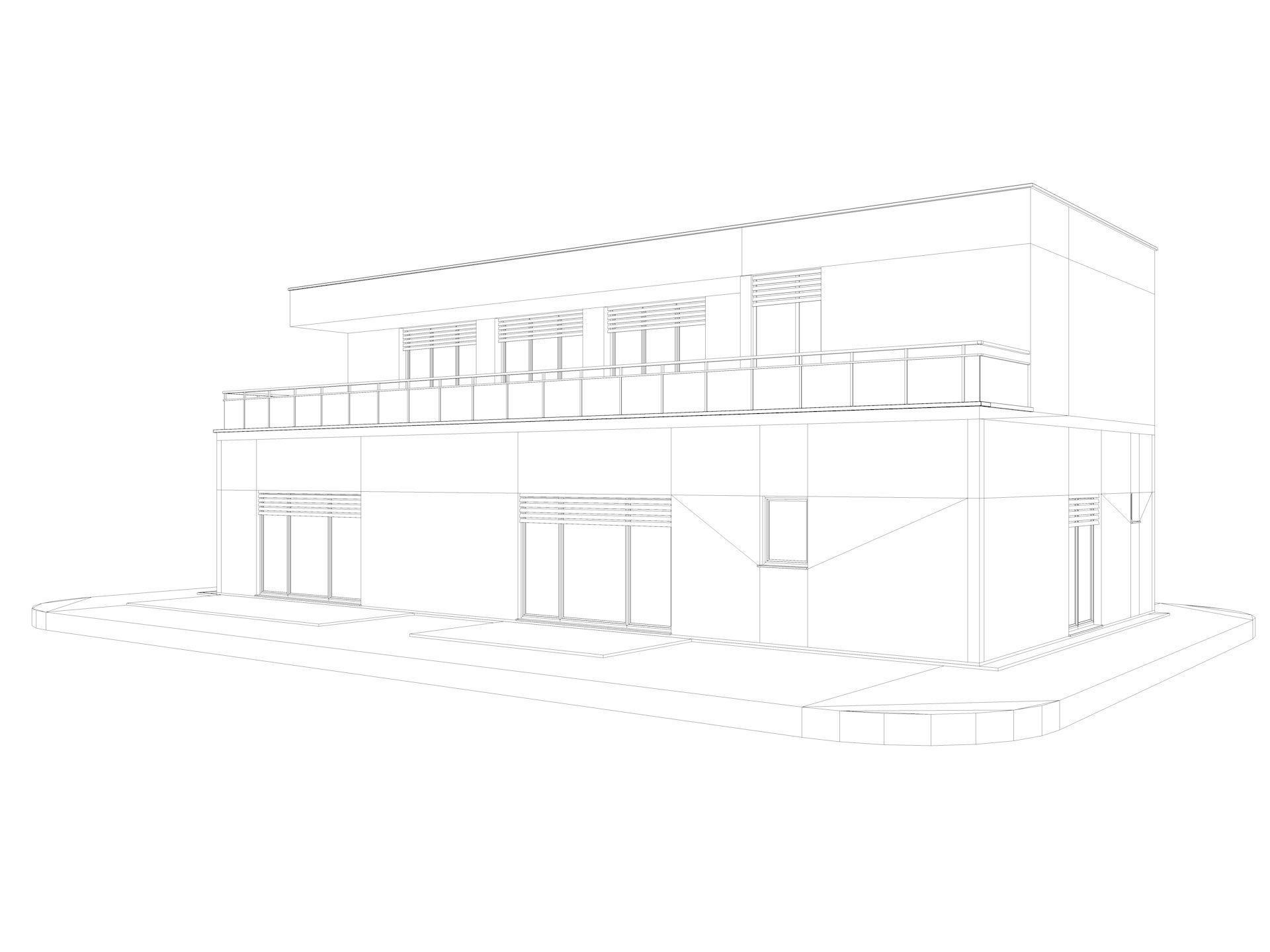 Modern Houses Collection 3D model_47