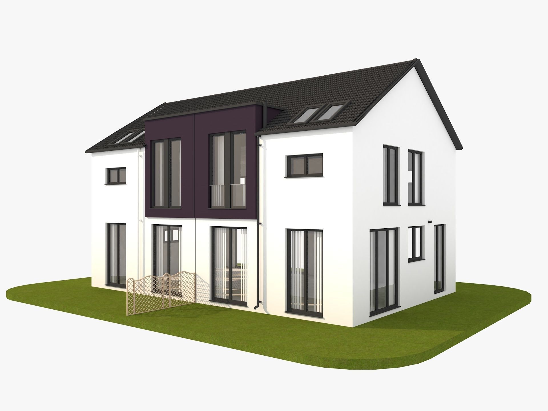 Modern Houses Collection 3D model_33