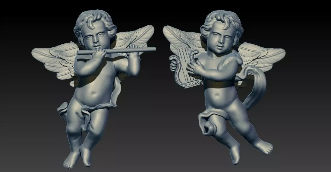 DECOR - CUPID LOVE - RING - STATUE - CNC - 3D PRINT 3D print model_0