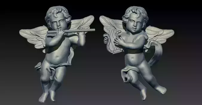 DECOR - CUPID LOVE - RING - STATUE - CNC - 3D PRINT