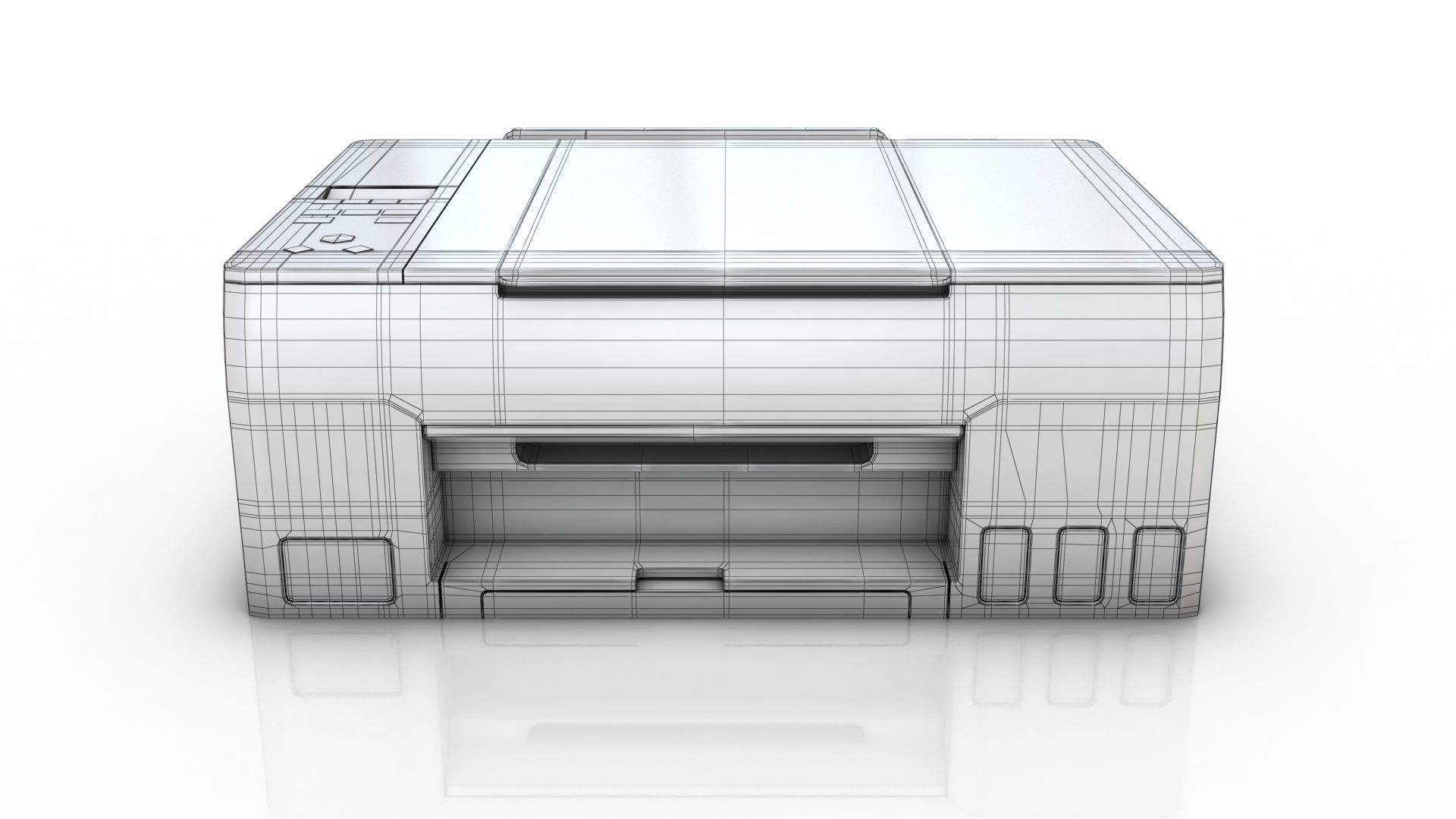 CANON PIXMA G3520 Low-poly 3D model_10