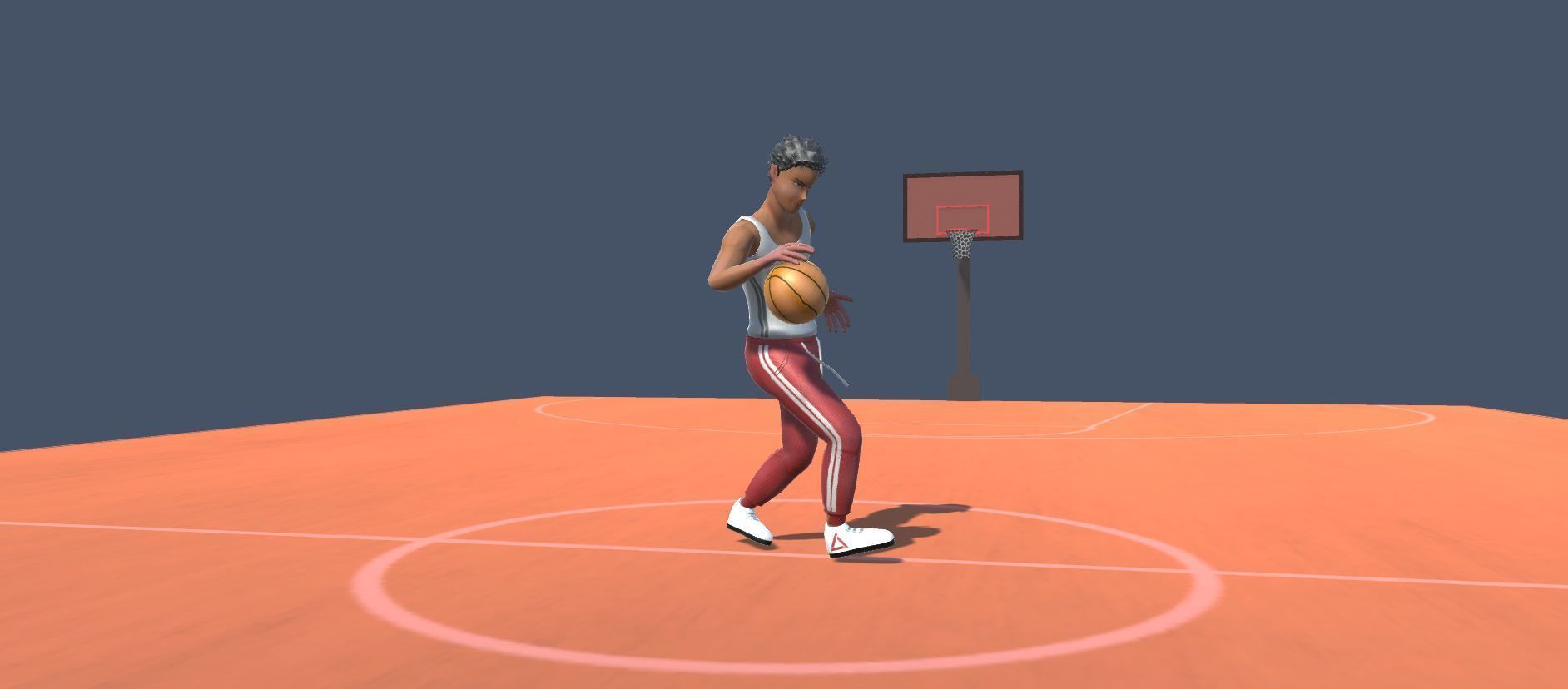 Basketball Avatars Actions Low-poly 3D model_13