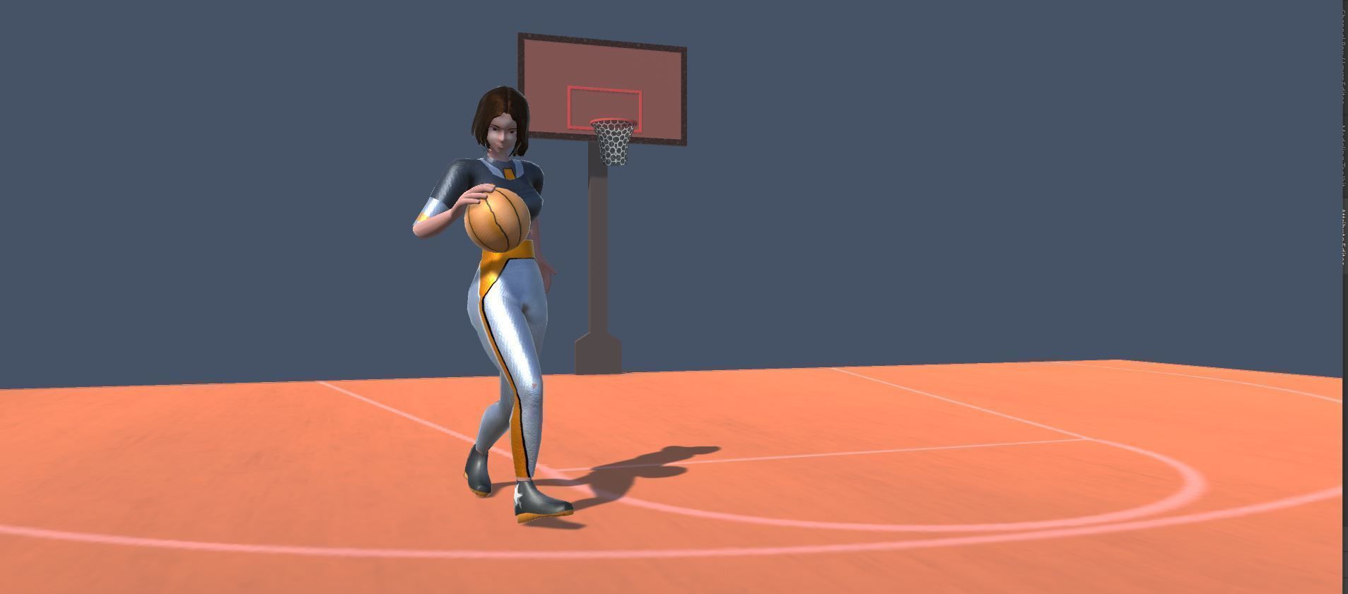 Basketball Avatars Actions Low-poly 3D model_11
